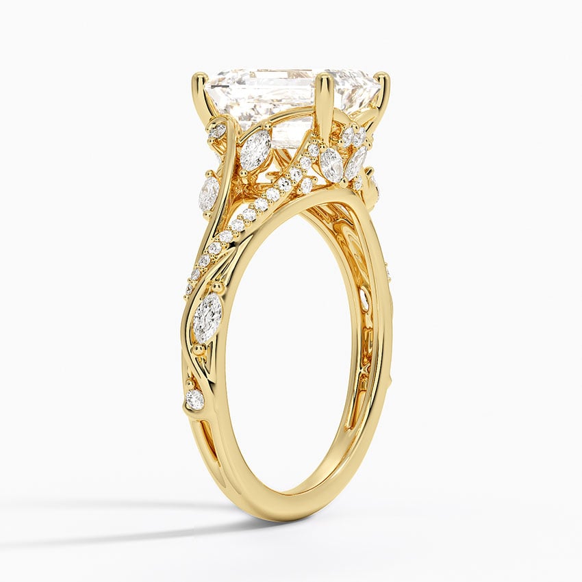 18K Yellow Gold Begonia Vine Diamond Ring (1/2 ct. tw.)