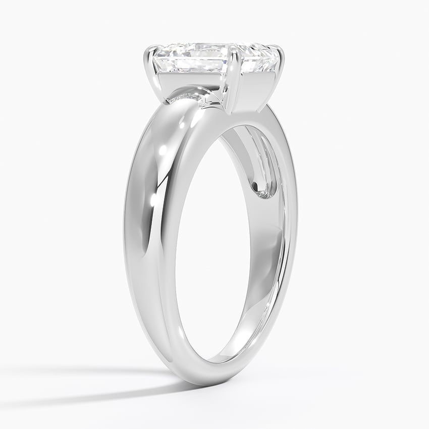 18K White Gold Adrian Solitaire Ring