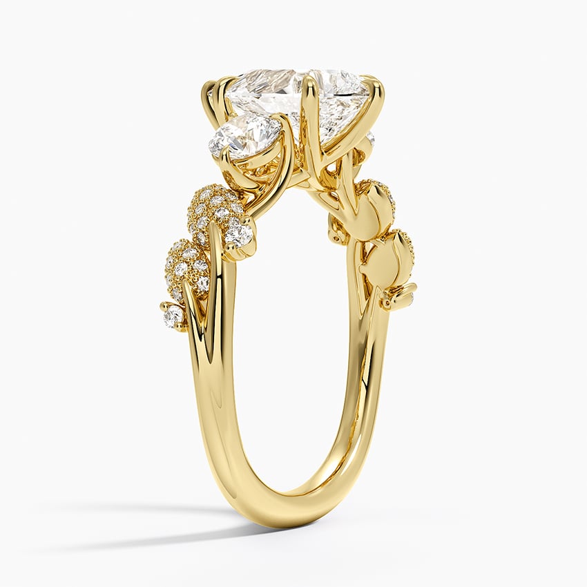 Canopy Three Stone Diamond Ring