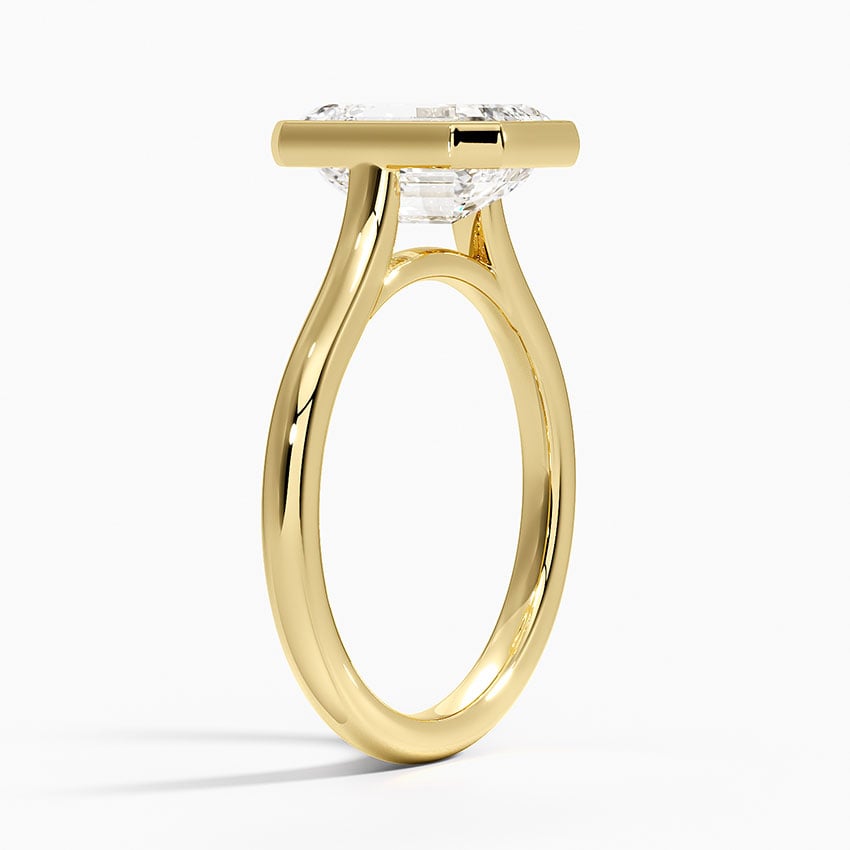 Bezel Set Engagement Ring - Luna