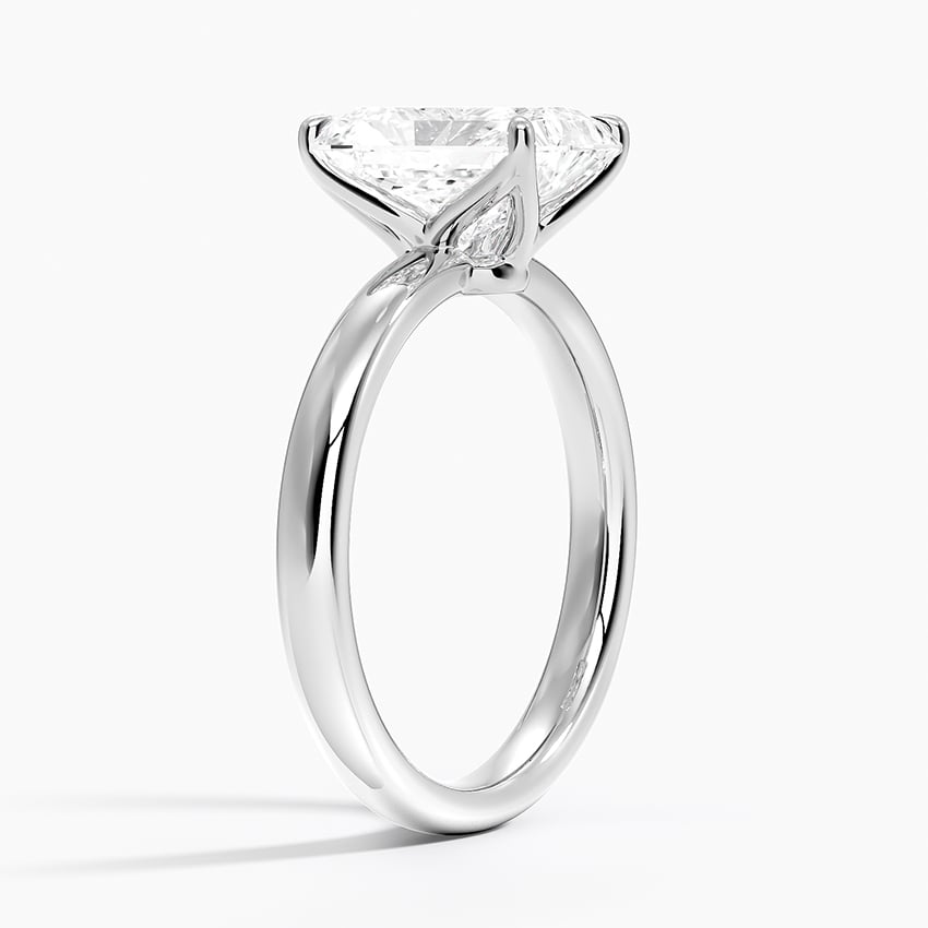 18K White Gold Elodie 2.5mm Solitaire Ring