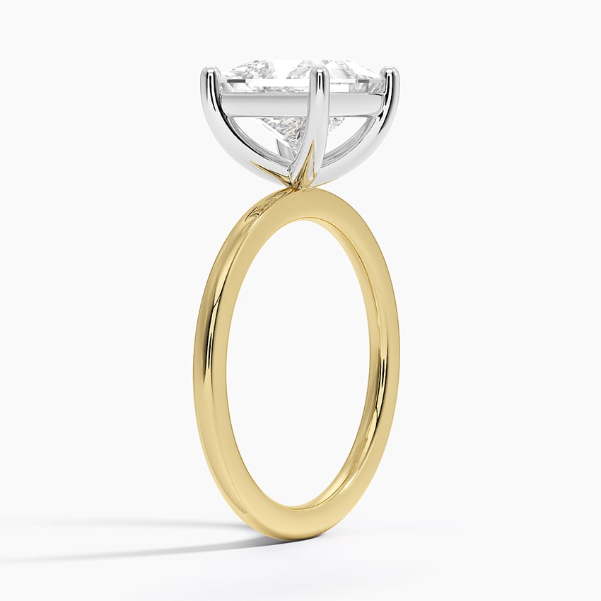 Platinum Mixed Metal Perfect Fit Solitaire Ring