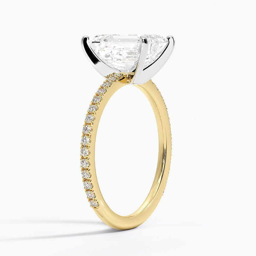 18K Yellow Gold Ballad Three-Quarter Coverage Diamond Ring (1/4 ct. tw.)