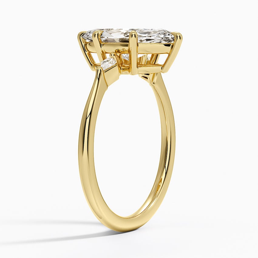 Cometa Three Stone Diamond Ring - Brilliant Earth