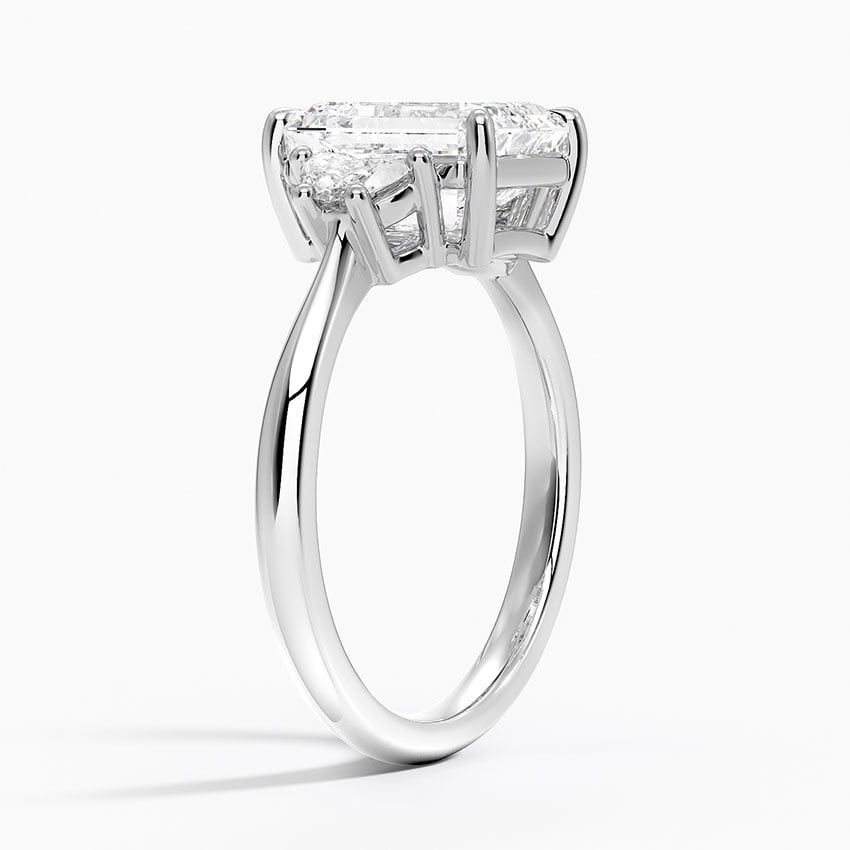 Half Moon Three Stone Diamond Ring (1/4 ct. tw.)