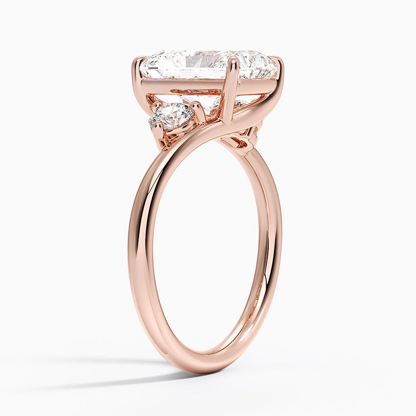 14K Rose Gold Atelier Three Stone Diamond Ring (1/3 ct. tw.)