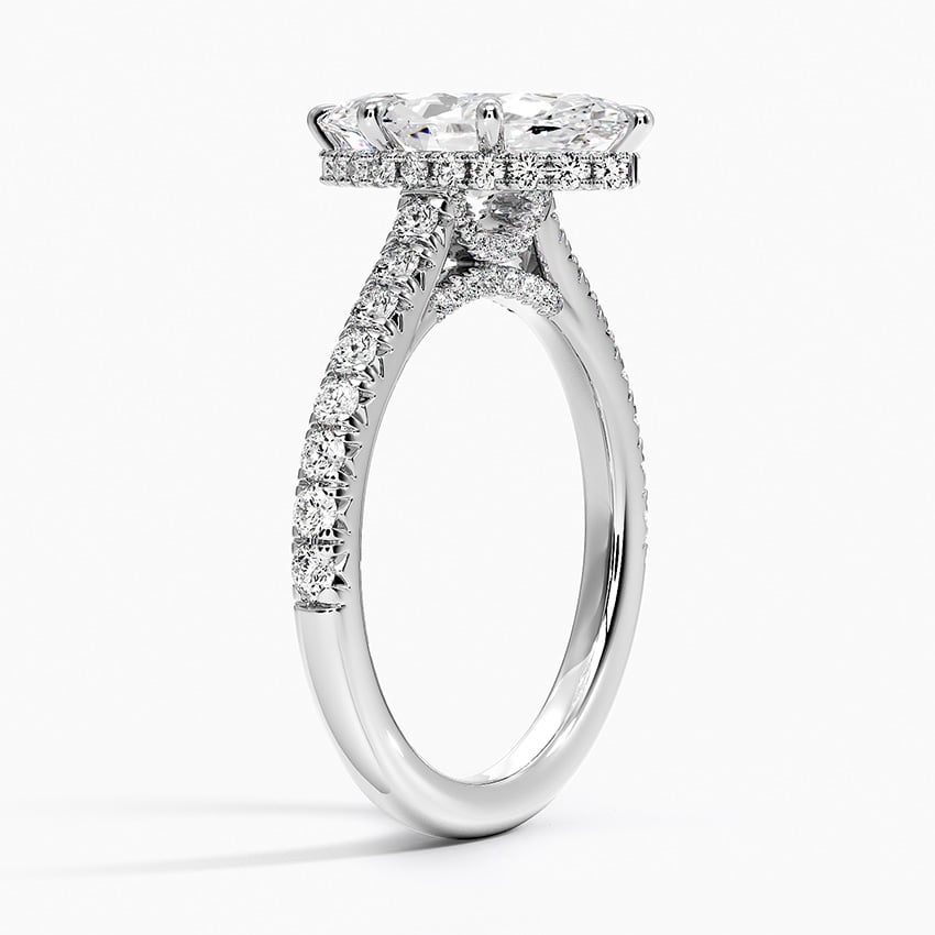 French Pavé Diamond Ring Setting