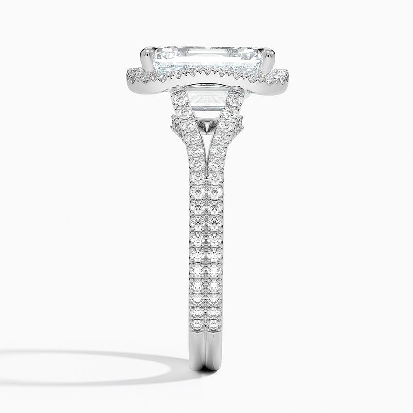 Platinum Fortuna Halo Diamond Ring (1/2 ct. tw.)