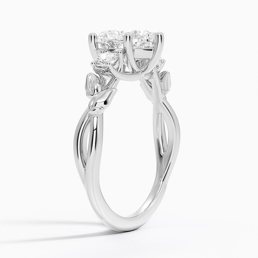 Budding Willow Three Stone Diamond Ring