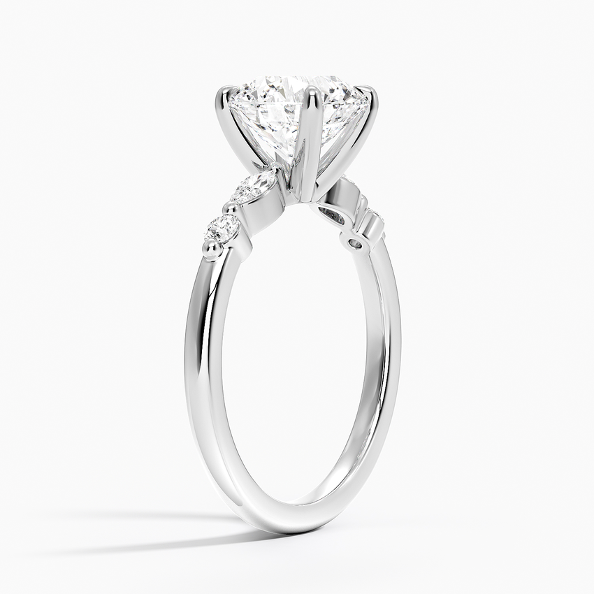 Marquise and Round Diamond Ring