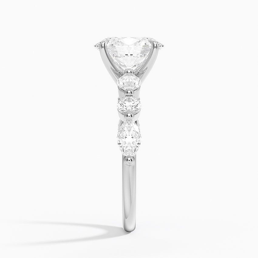 18K White Gold Grand Versailles Diamond Ring, large side view