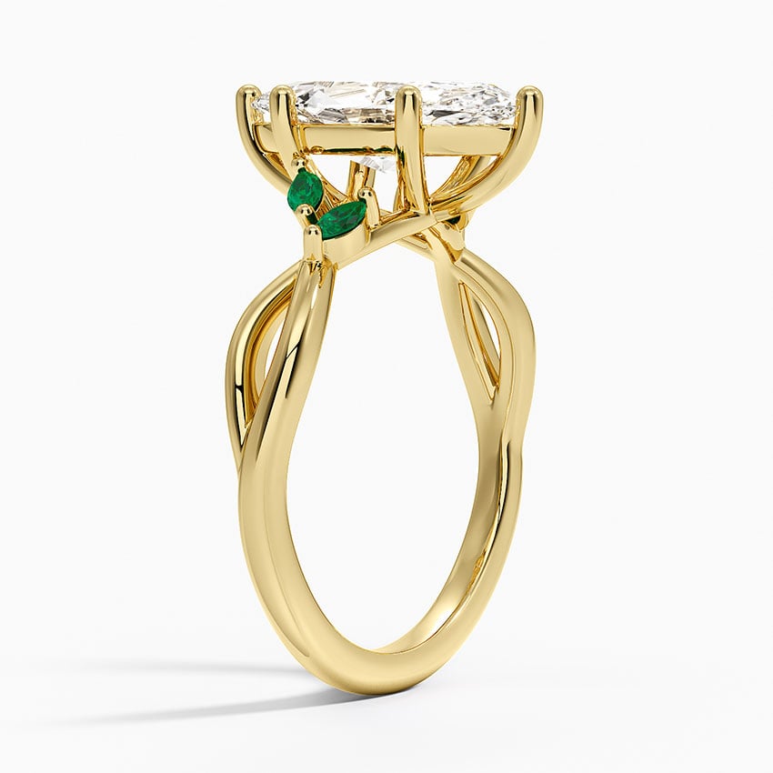 Engagement Ring With Emeralds
