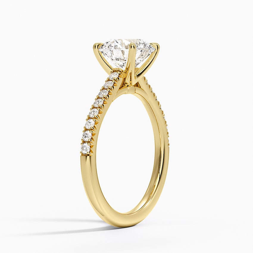 18K Yellow Gold Delicate Sienna Diamond Ring