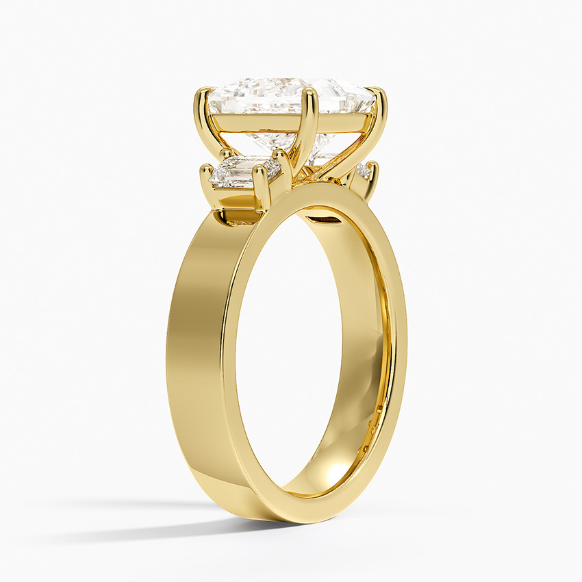 Peyton Emerald Cut Three Stone Diamond Ring