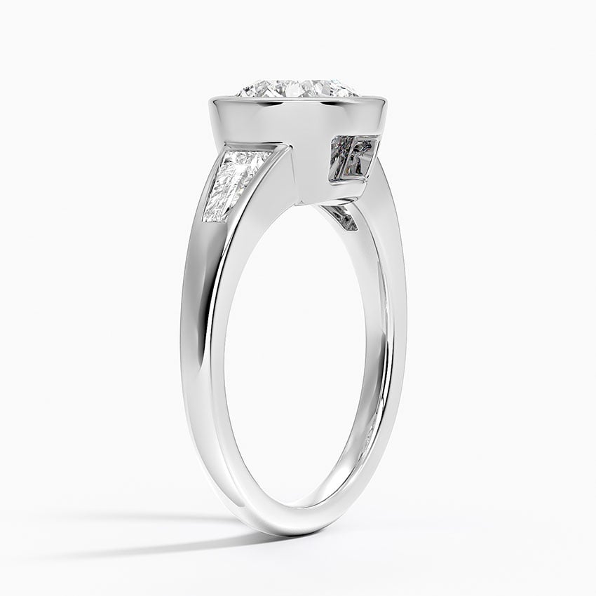 Platinum Hayes Three Stone Baguette Diamond Ring (1/2 ct. tw.)