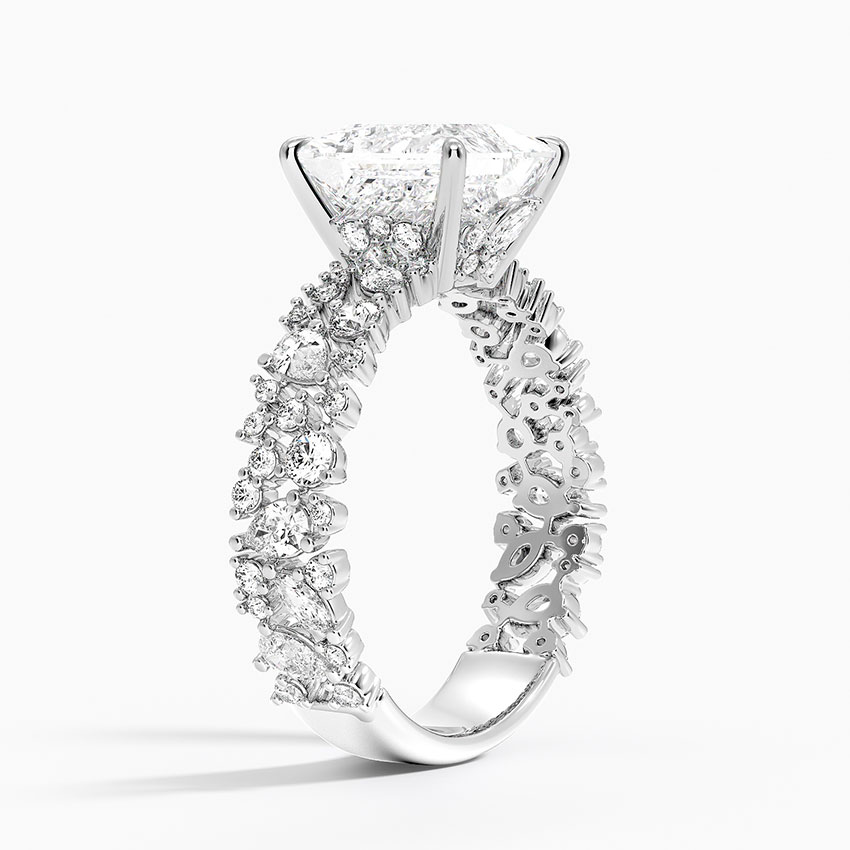 Unique Snow Inspired Diamond Ring