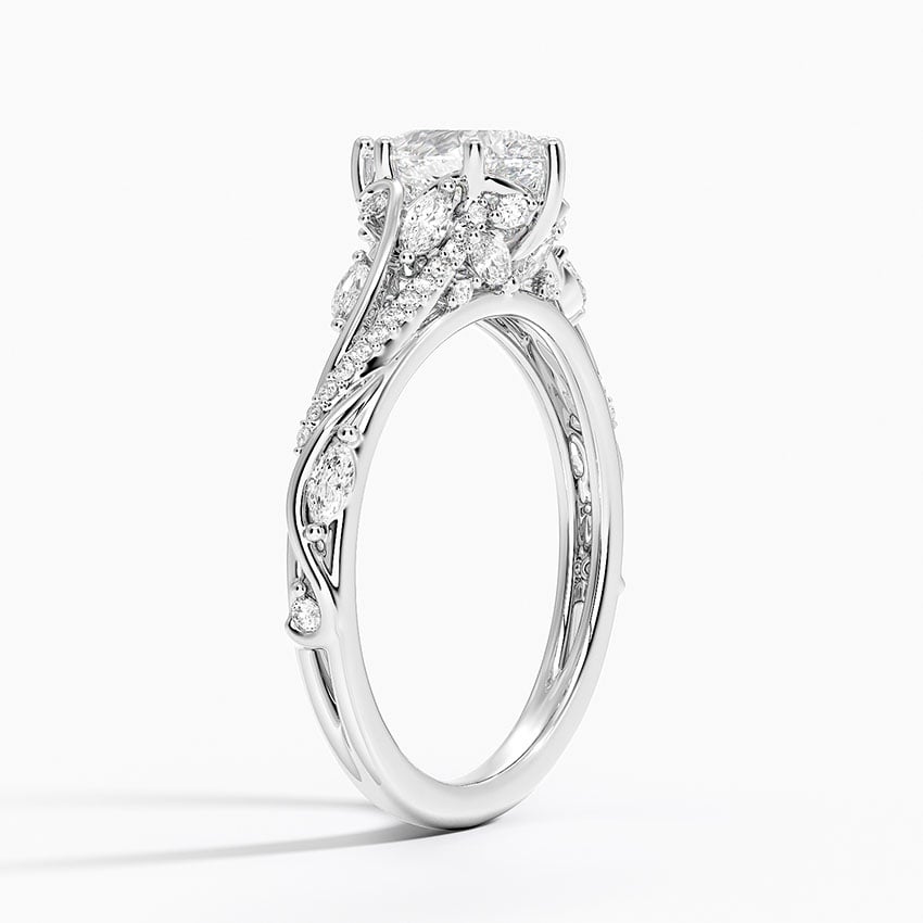 18K White Gold Begonia Vine Diamond Ring (1/2 ct. tw.)