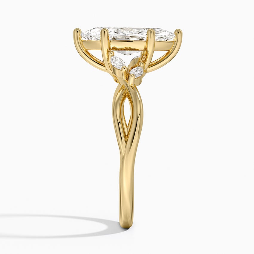 18K Yellow Gold Willow Diamond Ring (1/8 ct. tw.)
