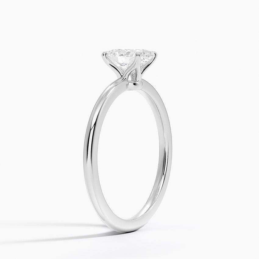 18K White Gold Aveline Solitaire Ring