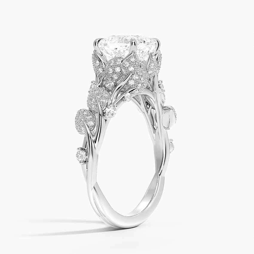 18K White Gold Luxe Canopy Diamond Ring