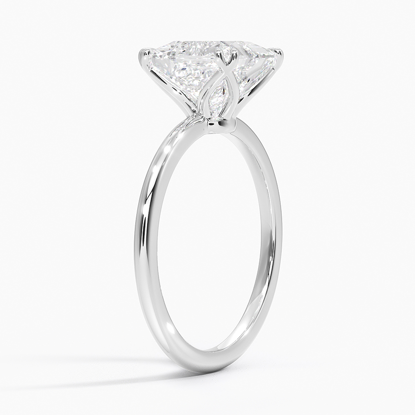 18K White Gold Aveline Solitaire Ring