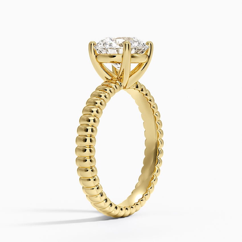Petra Textured Solitaire Ring