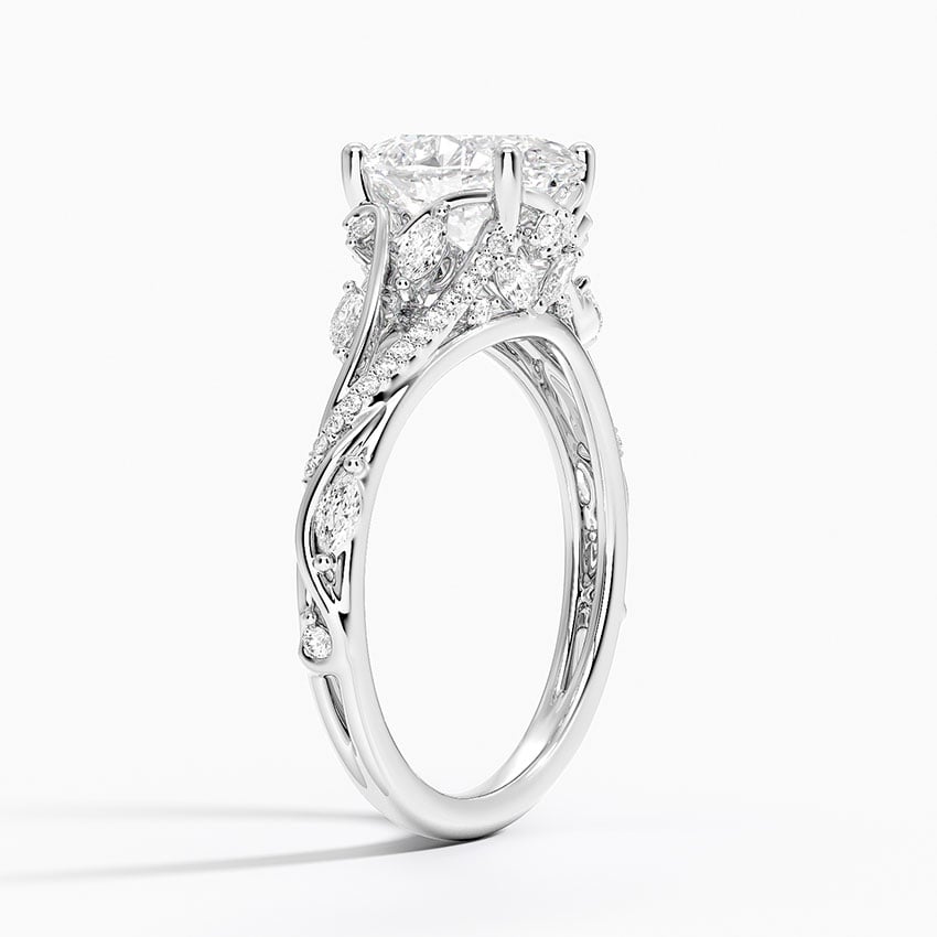 18K White Gold Begonia Vine Diamond Ring (1/2 ct. tw.)