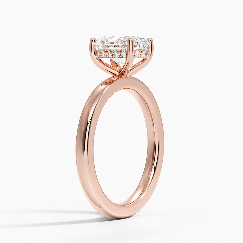 Sydney Perfect Fit Hidden Halo 2mm Diamond Ring in 14K Rose Gold