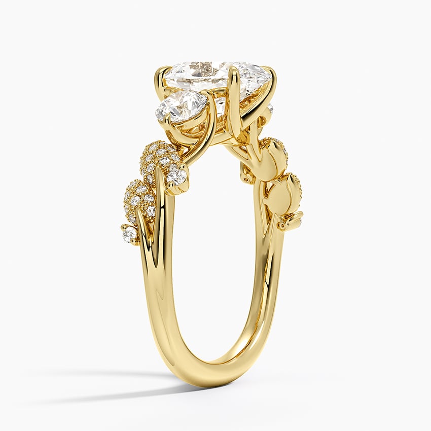 Canopy Three Stone Diamond Ring