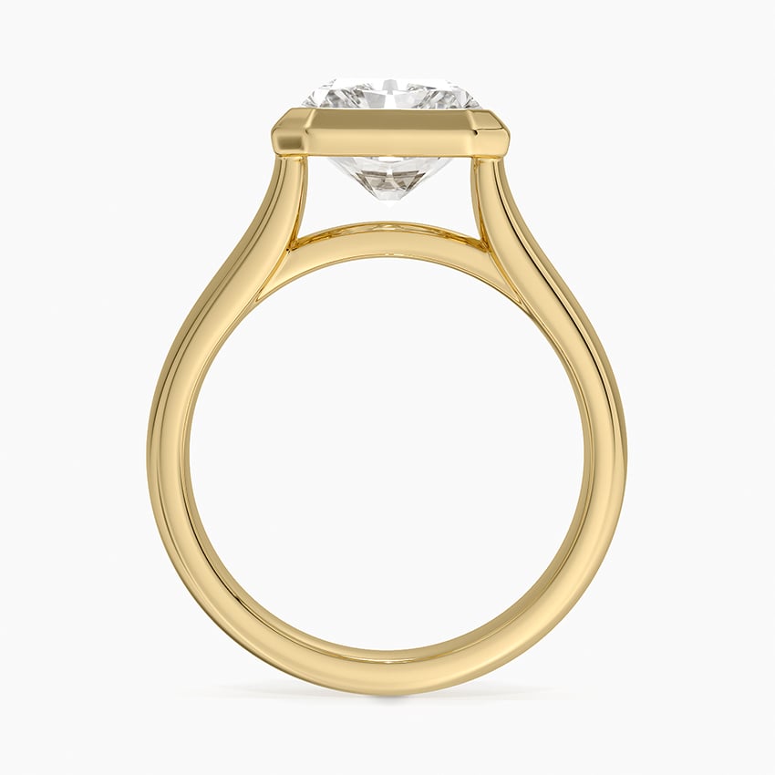Luna 4mm Bezel Ring in 18K Yellow Gold