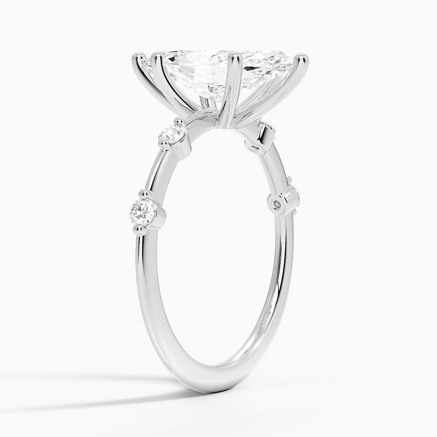 Platinum Aimee 1.4mm Diamond Ring