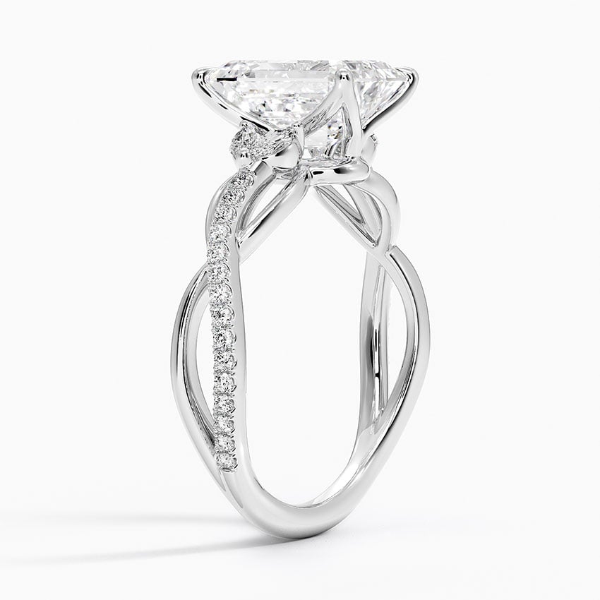 Nature Inspired Twisting Diamond Ring