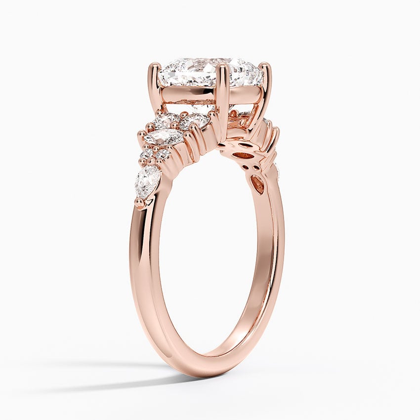 14K Rose Gold Jacqueline Diamond Ring