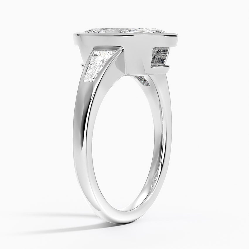 18K White Gold Hayes Three Stone Baguette Diamond Ring (1/2 ct. tw.)