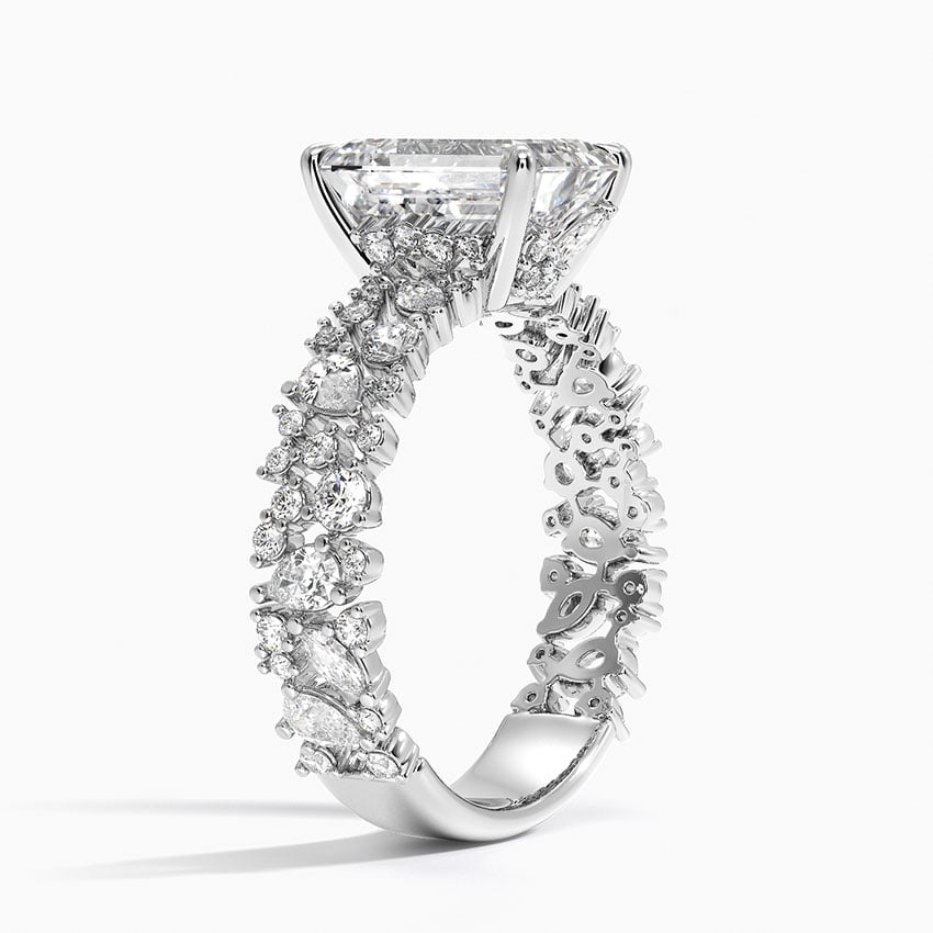 Unique Snow Inspired Diamond Ring