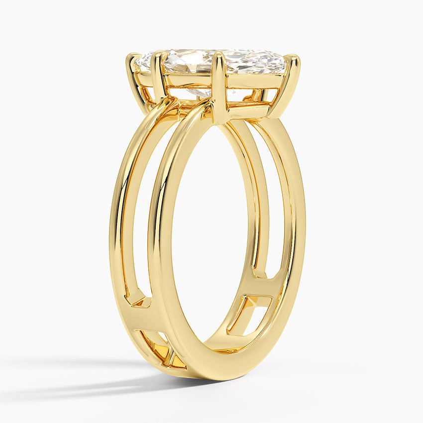 Double Band Engagement Ring - Aimee