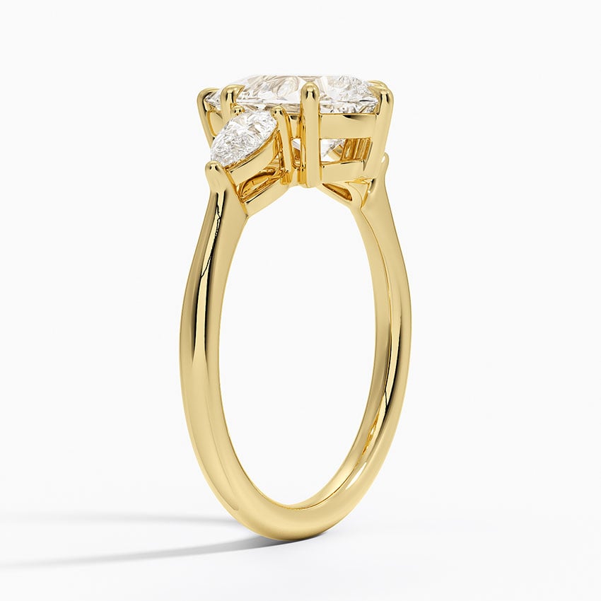 Opera Diamond Three Stone Engagement Ring