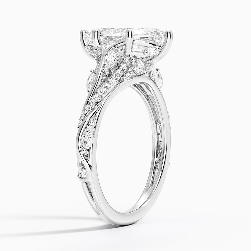 18K White Gold Begonia Vine Diamond Ring (1/2 ct. tw.)