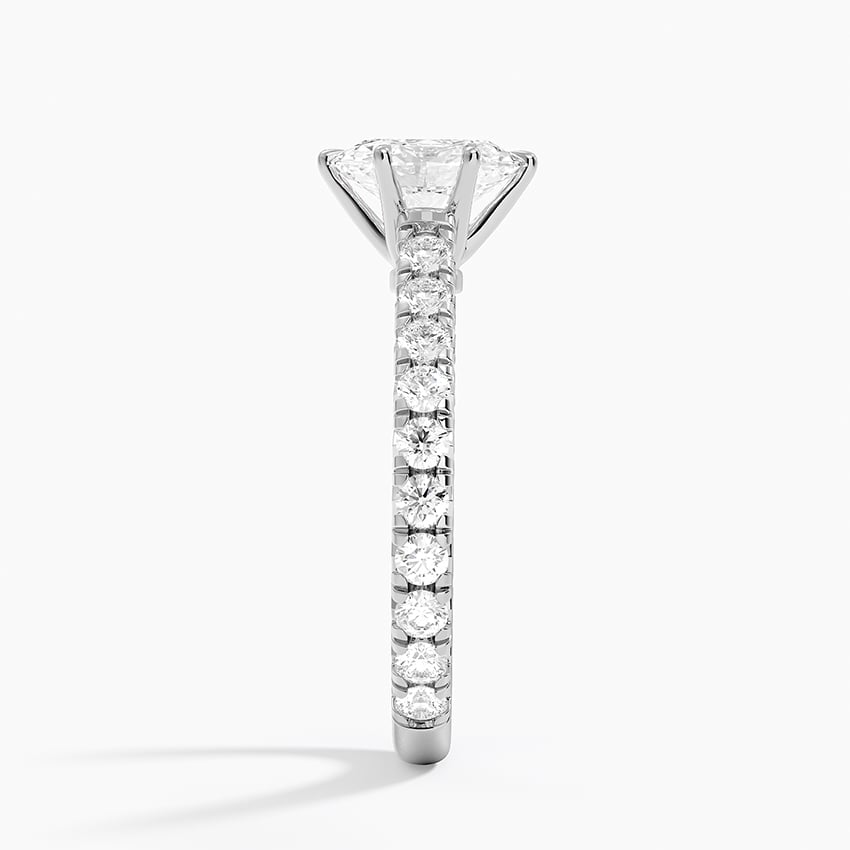 18K White Gold Sienna Three-Quarter Coverage Diamond Ring