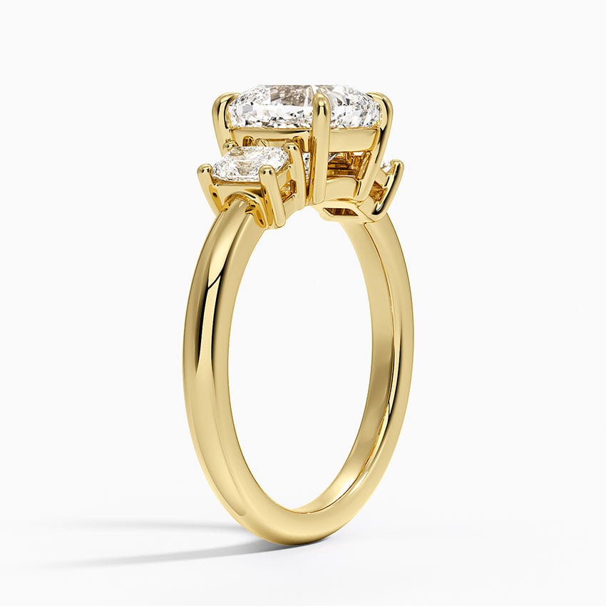 Helena Radiant-Cut Three Stone Diamond Ring (3/8 ct. tw.)