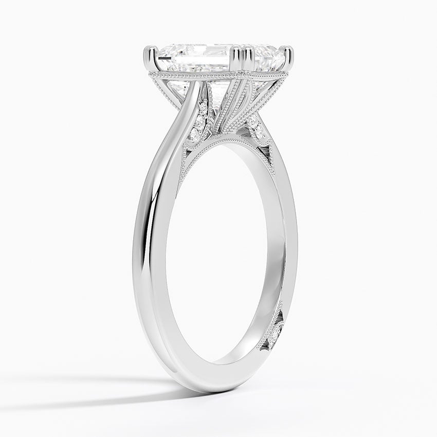 Cathedral Shoulder Bead Prong Diamond Setting