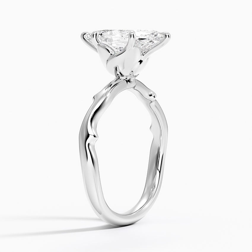 Rose and Thorn Solitaire Ring