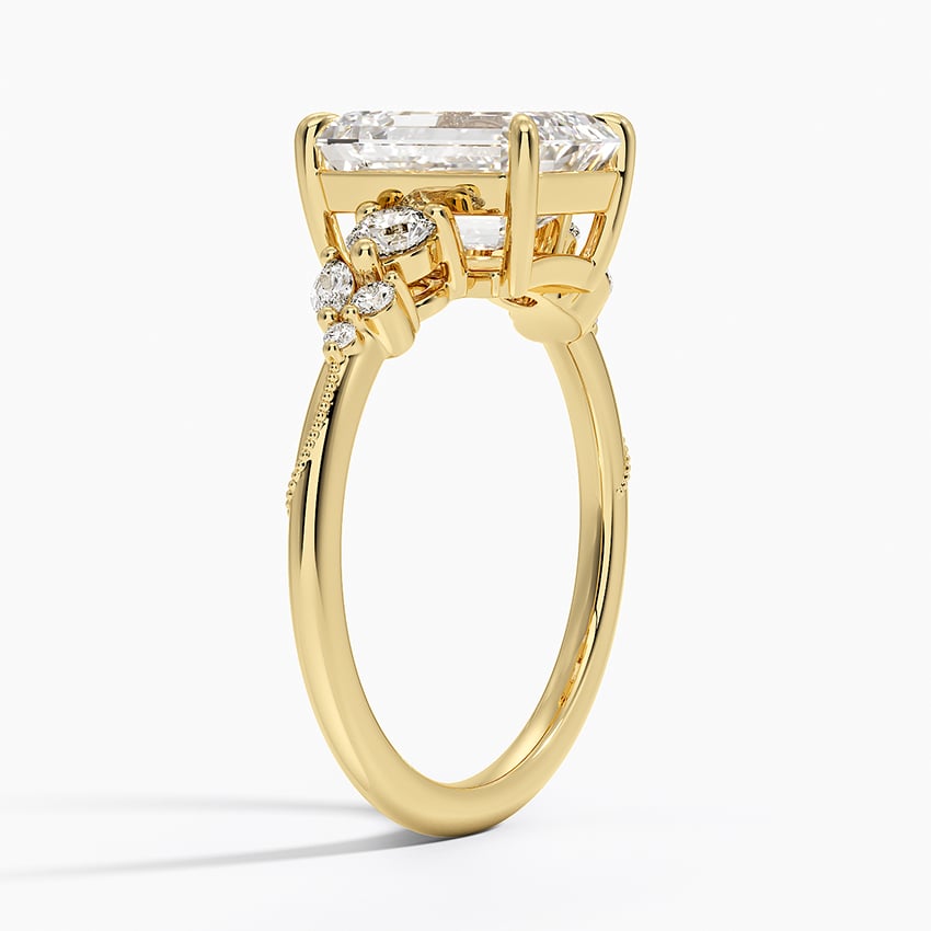 Camellia Three Stone Diamond Ring - Brilliant Earth