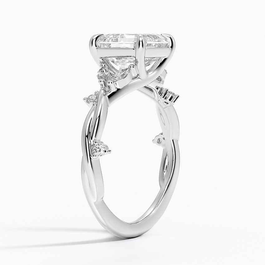18K White Gold Azalea Twist Diamond Ring