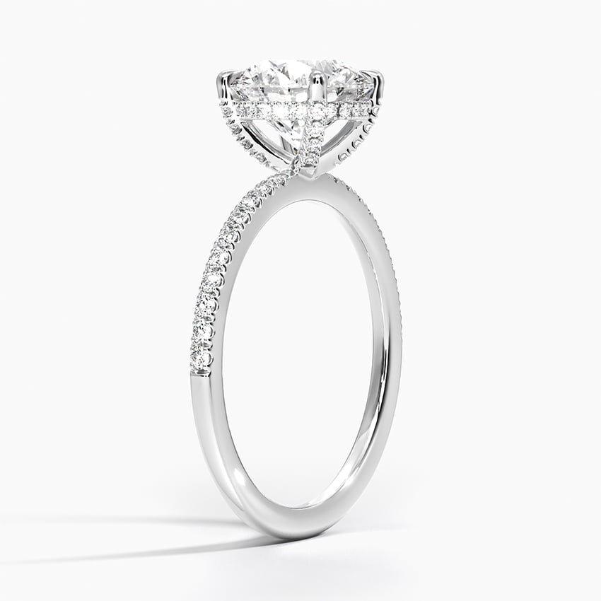 Platinum Viviana Half-Coverage Diamond Ring