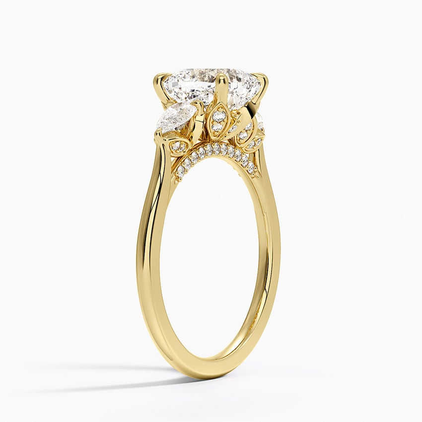 Petal Pear Three Stone Diamond Ring (1/2 ct. tw.)