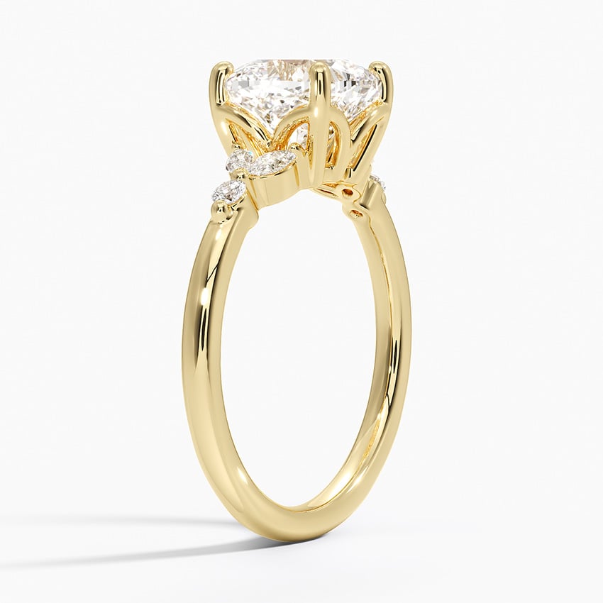 Vintage Floral Engagement Ring