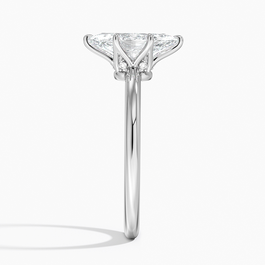 18K White Gold Esme Hidden Halo Diamond Ring