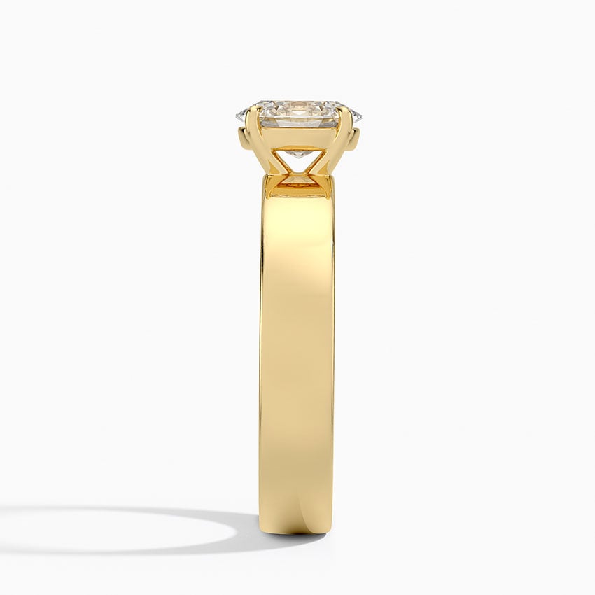18K Yellow Gold Peyton Solitaire Ring, large side view