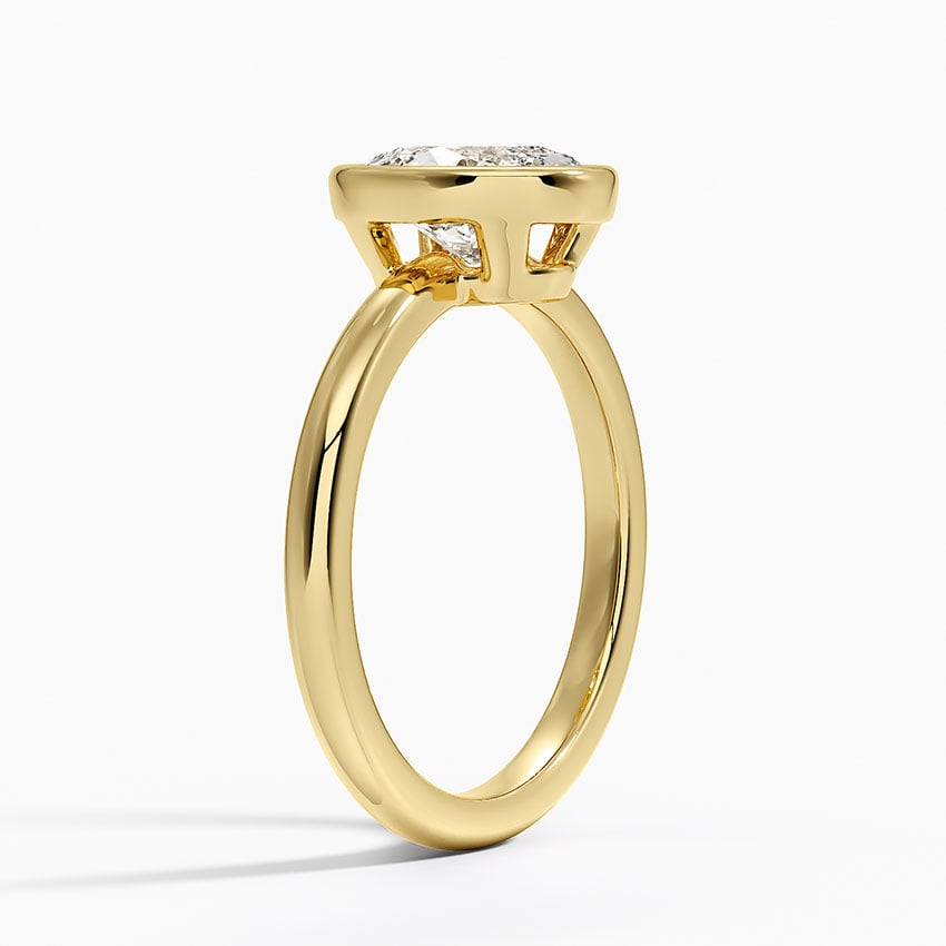 18K Yellow Gold Julietta Bezel Solitaire Ring